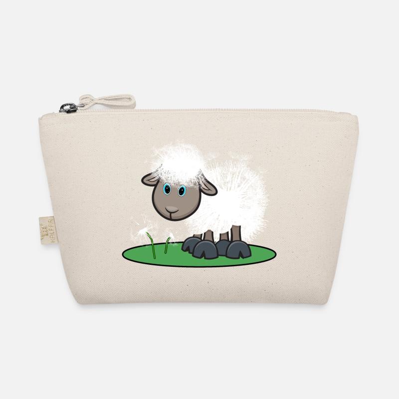 Schaf lustig mit Pusteblume witziges Geschenk Bio-Täschchen