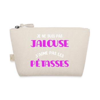 Je ne suis pas jalouse cadeau couple humour - Trousse biologique - nature - Devant