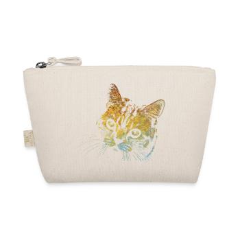 Gesicht Katze - Bio-Täschchen - Natur - Vorne