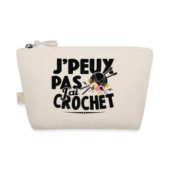 Je Peux Pas J'ai Crochet Cadeau Couture - Trousse biologique - nature - Devant