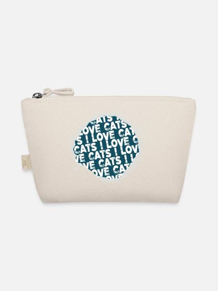 mammal fun awesome statement house cat pet cat - Organic Pouch - nature - Front