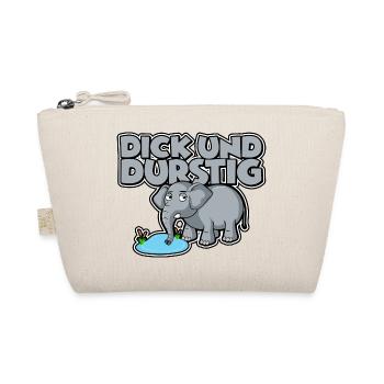 Dick und durstig - Bio-Täschchen - Natur - Vorne