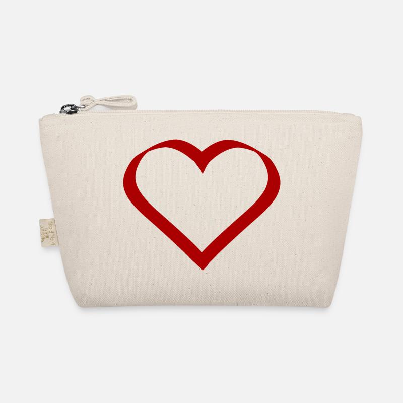 red heart red heart red heart Organic Pouch