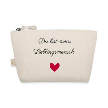 Lieblingsmensch Mama Papa Schwester Bruder Freund - Bio-Täschchen - Natur - Vorne