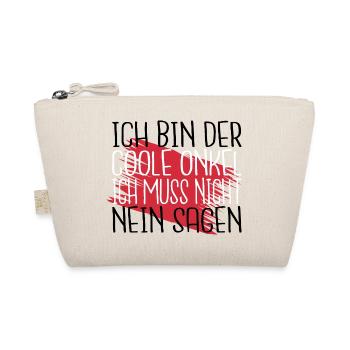 geburtstagsgeschenk lustig statement onkel zitat - Bio-Täschchen - Natur - Vorne