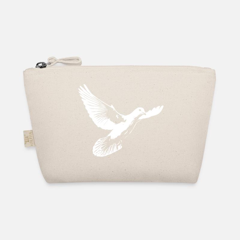 Wunderschöne weisse Taube Bio-Täschchen