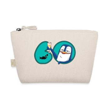 60 Years Anniversary Penguin - Organic Pouch - nature - Front