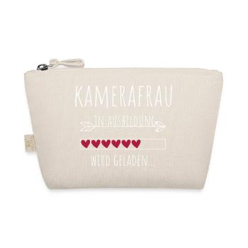 Kamerafrau in Ausbildung Geschenk - Bio-Täschchen - Natur - Vorne