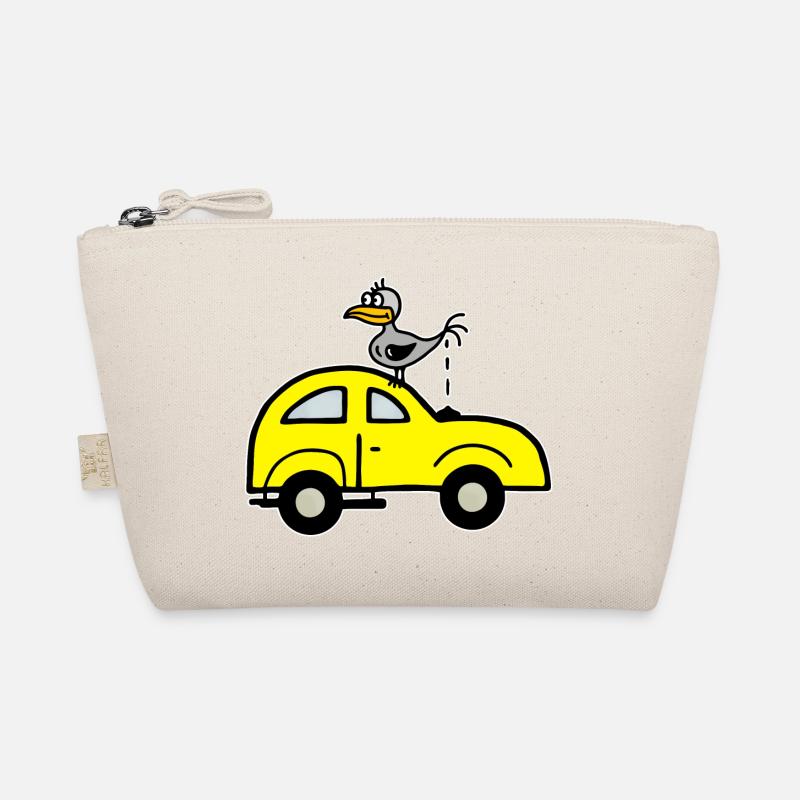 Vogel kackt auf's Auto - Humor Satire Bio-Täschchen