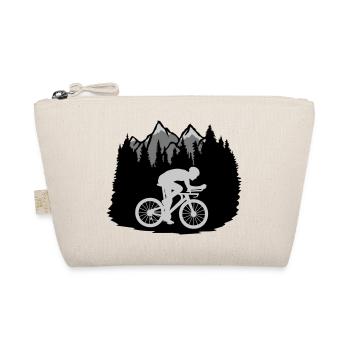 Berge Fahrrad Fahrer - Bio-Täschchen - Natur - Vorne