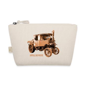 Tractor Tractor Steampunk Gear Retro Technology - Organic Pouch - nature - Front