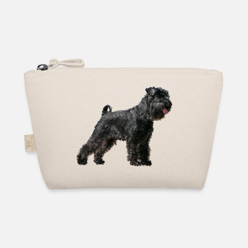 Süßer Schnauzer Hund Dog - Bio-Täschchen - Natur