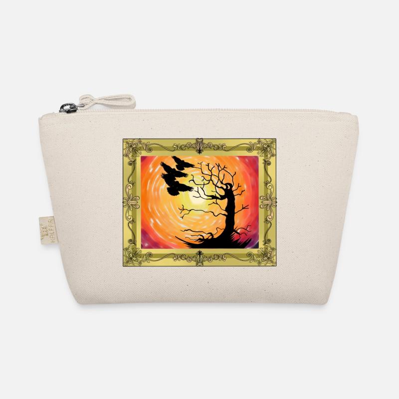 Occult Spiritual Ravens Crows Birds Nature Tree Organic Pouch