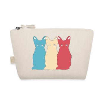 Cat Vector Animal Pet Kitten retro Design - Organic Pouch - nature - Front