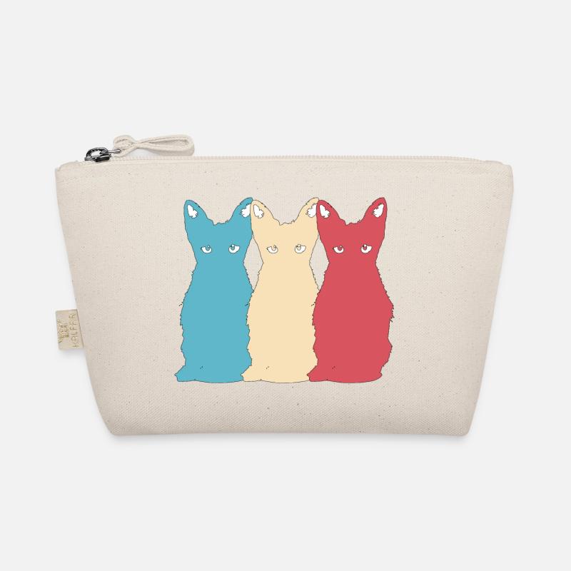 Katze Vektor Tier Haustier Kätzchen retro Design Bio-Täschchen