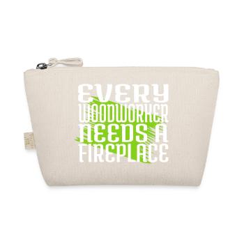 forest work felling birthday gift tree - Organic Pouch - nature - Front