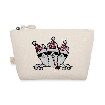 Celebrate Party Lama's Birthday - Organic Pouch - nature - Front