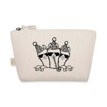 Celebrate Birthday Party Lamas - Organic Pouch - nature - Front