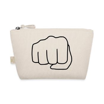 Emoji Fist Sketch noir - Trousse biologique - nature - Devant
