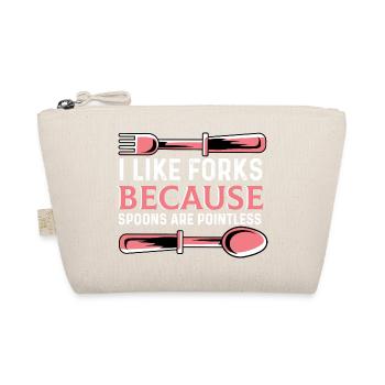 Spoons are pointless Special Gift - Organic Pouch - nature - Front