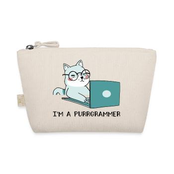 I'm A Purrgrammer Coder Software Developer Compute - Bio-Täschchen - Natur - Vorne