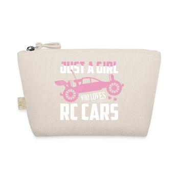 Just A Girl Who Loves RC Cars Model Car Remote Co - Organic Pouch - nature - Front