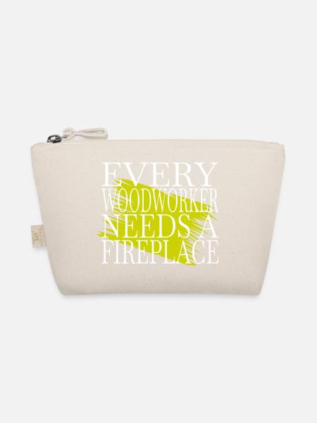 cool awesome hobbyists carpenter work tshirts - Organic Pouch - nature - Front