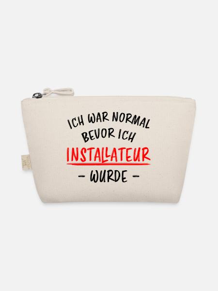 Installateur Job Lustiger Spruch Heizung Geschenk - Bio-Täschchen - Natur