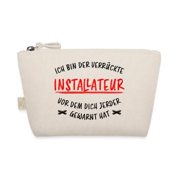 Installateur Job Lustiger Spruch Heizung Geschenk - Bio-Täschchen - Natur - Vorne
