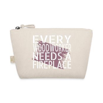 dad hearbeat quote a carpenters prayer tshirts - Organic Pouch - nature - Front