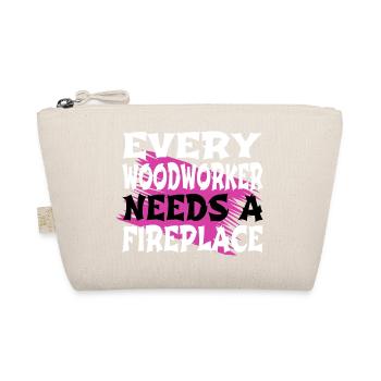 birthday present hearbeat funshirt carpentry best - Organic Pouch - nature - Front