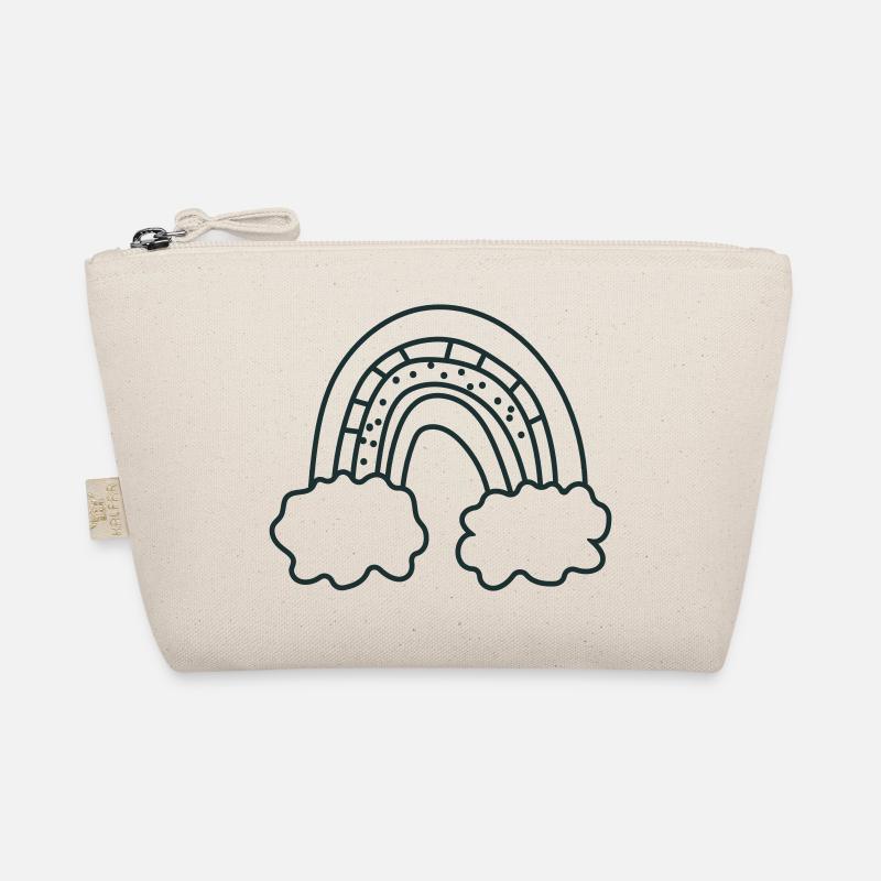 Irregular Rough cute rainbow Organic Pouch