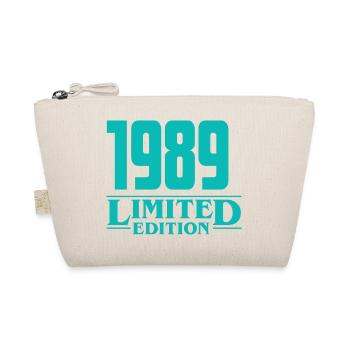 1989 Limited Edition Geburtstagsdesign - Bio-Täschchen - Natur - Vorne