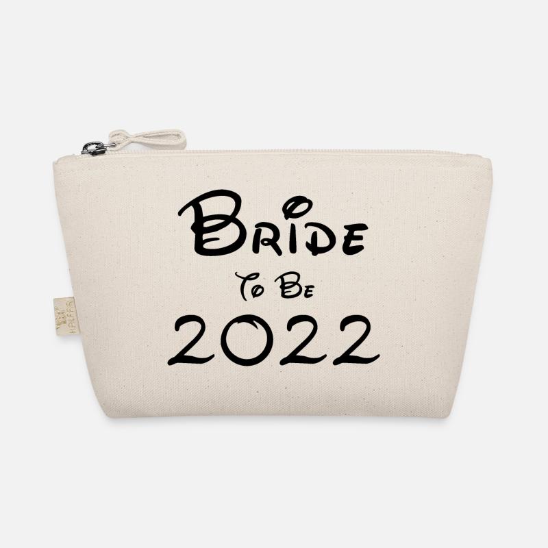 Braut wird 2022 Black Font Bio-Täschchen