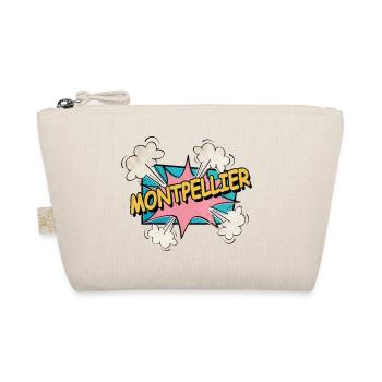 Montpellier France City Font Pop Art Comic - Trousse biologique - nature - Devant