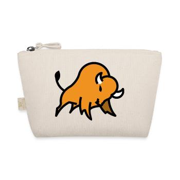Bison logo - Bio-Täschchen - Natur - Vorne