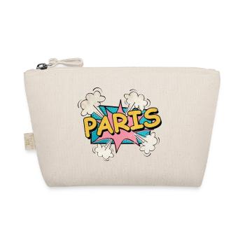 Paris France City Font Pop Art Comic - Organic Pouch - nature - Front
