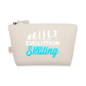 Awesome Vintage Evolution Of Ice Skating - Organic Pouch - nature - Front