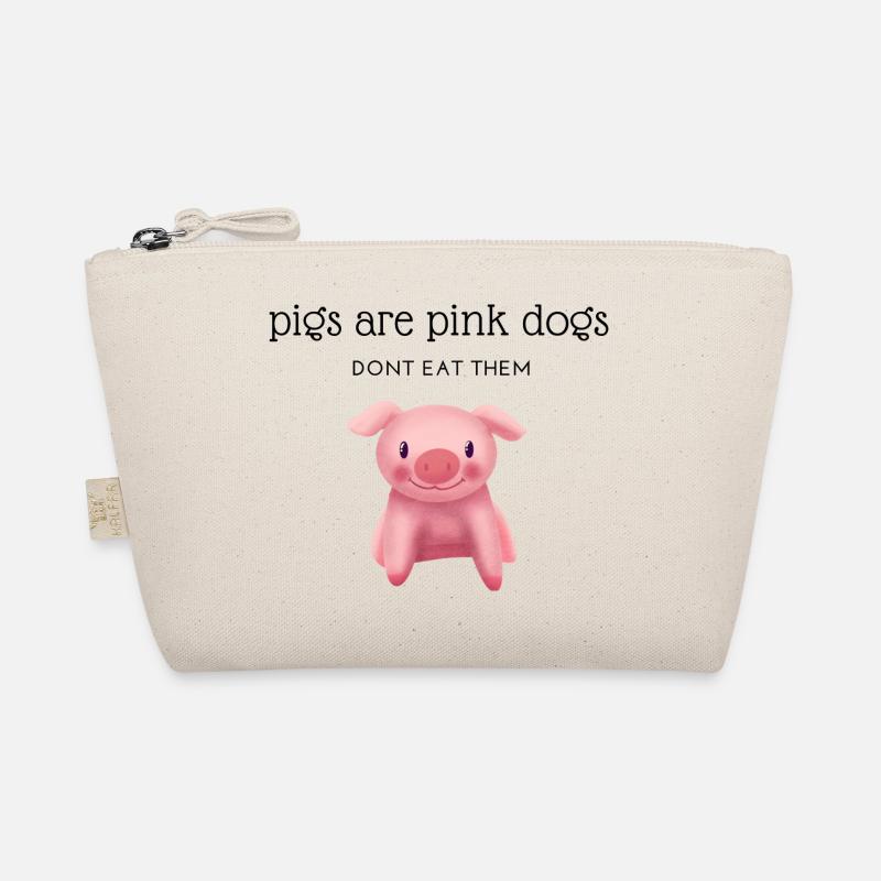 Pigs are pink dogs dont eat them! Bio-Täschchen