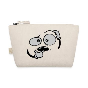 Hand gesture skeptical face - Organic Pouch - nature - Front