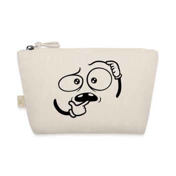Doubtful Hand Gesture Face - Organic Pouch - nature - Front