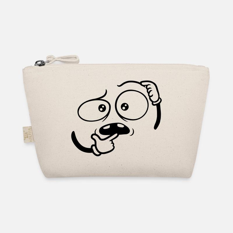 Zweifelnd Hand Geste Gesicht Bio-Täschchen