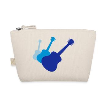 3 guitars guitar guitar play - Organic Pouch - nature - Front