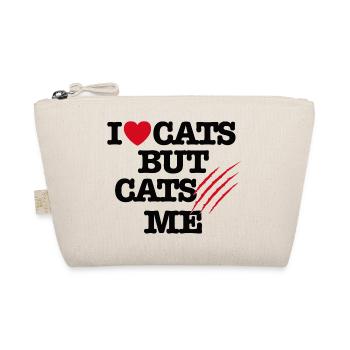 Funny veterinarian cats scratching cat, I love cats - Organic Pouch - nature - Front