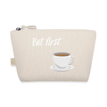 First Coffee - Kaffee-Design - Bio-Täschchen - Natur - Vorne