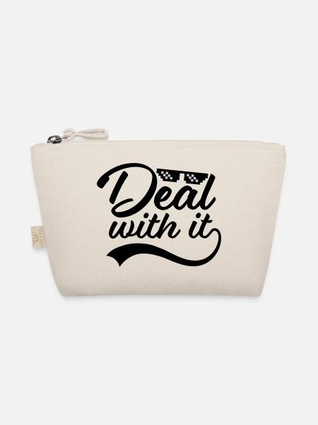 Funny Deal with it - Organic Pouch - nature - Front