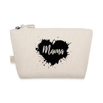 Mama | Liebe | Herz | Kindermotiv | Babymotiv - Bio-Täschchen - Natur - Vorne