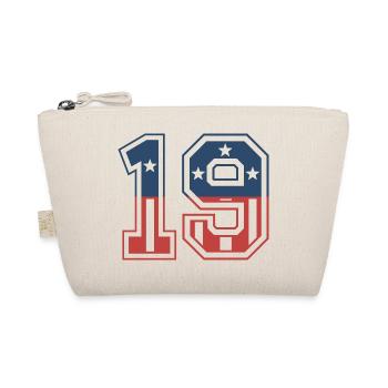 Nummer 19 USA - Bio-Täschchen - Natur - Vorne