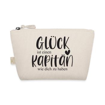 Kapitän Fußball Sport Fußballspieler Geschenk - Bio-Täschchen - Natur - Vorne