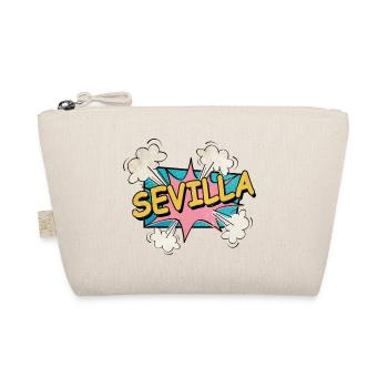 Seville Spain City Font Pop Art Comic - Organic Pouch - nature - Front